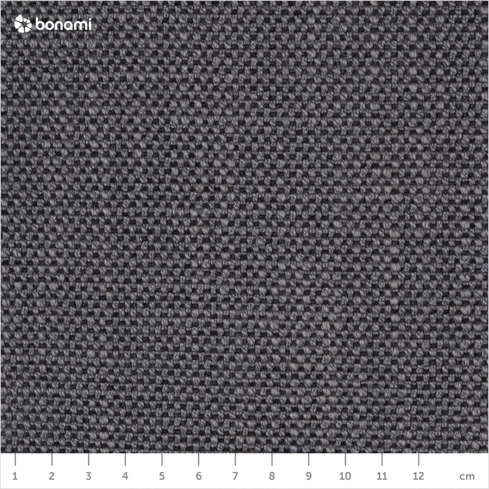 Тъмносиво двойно легло 180x200 cm тапицирано с място за съхранение с включена подматрачна рамка Atesio – Meise Möbel