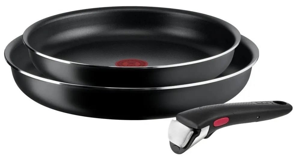 Tefal - К-кт тигани 3 бр. INGENIO EASY COOK &amp; CLEAN BLACK