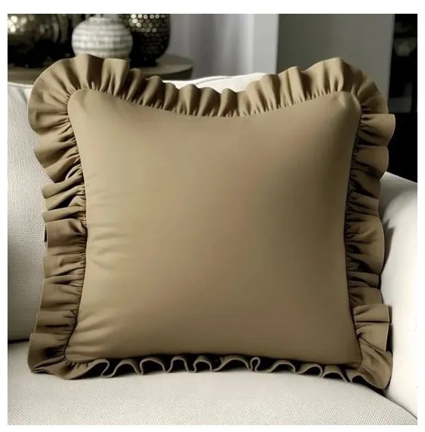 Калъфка за възглавница със смес от памук 40x40 cm Ruffled – Mila Home