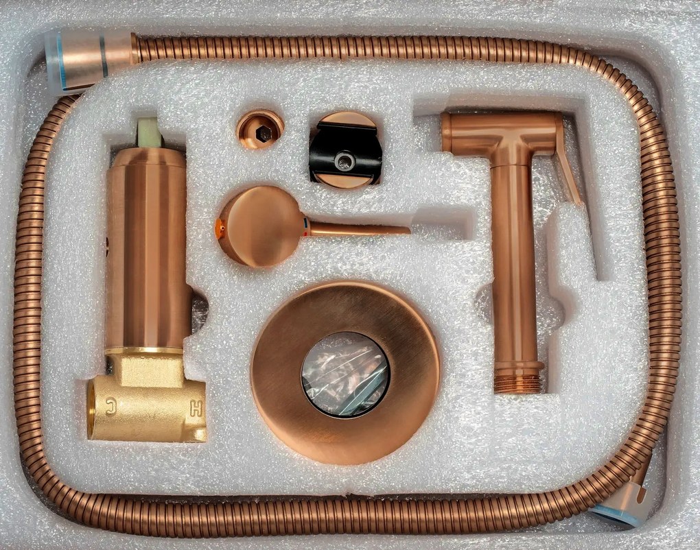 Смесител за биде Lungo Loop Copper Brush