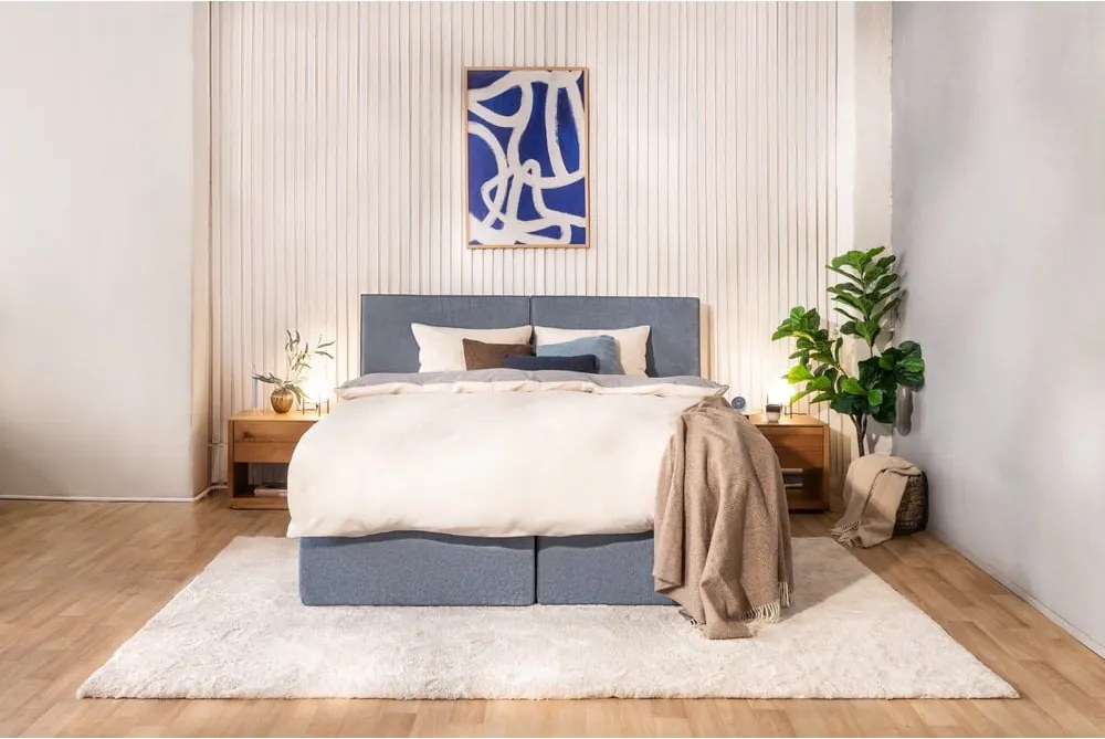 Синьо боксспринг легло 180x200 cm Olia Bold – Bonami Selection