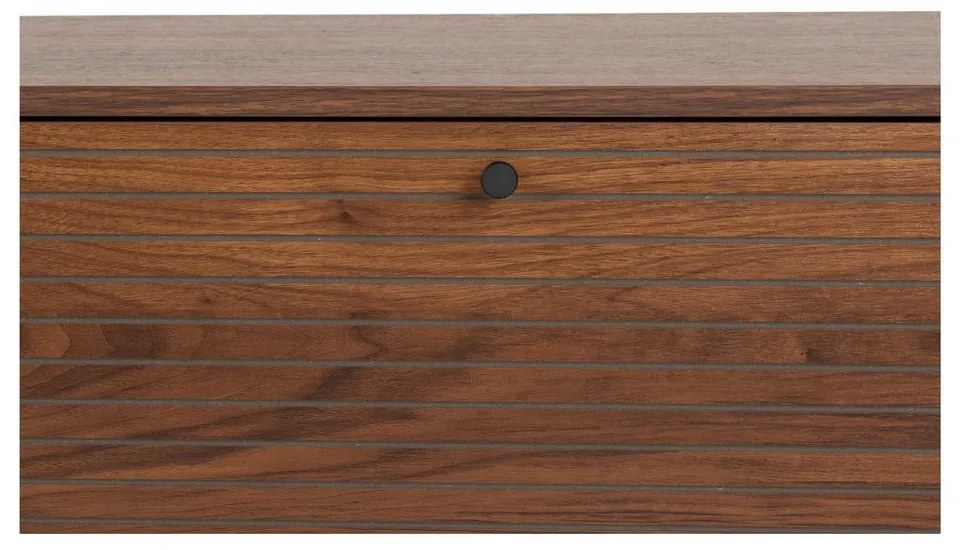 Кафява маса за телевизор от декор от орех 120x50x40 cm Stripes – White Label