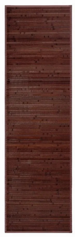 Тъмнокафяв бамбуков килим 60x200 cm - Casa Selección