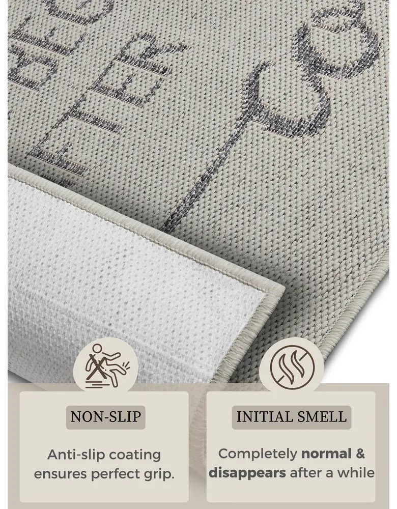 Сива пътека 62x150 cm Cucina – Hanse Home