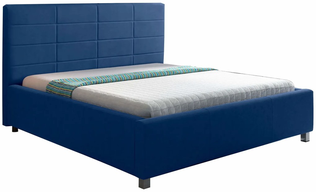 Тапицирано легло Nueve-180 x 200-Blue-Without lifting mechanism