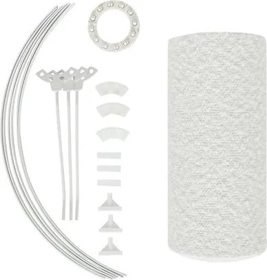 Абажур atmosphera Beline, Бял, Букле, Ø30 cm