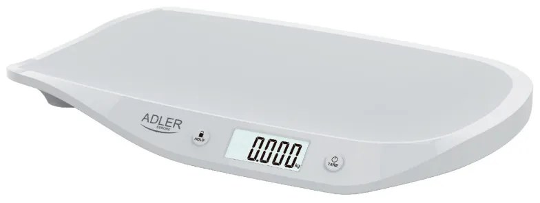 Бебешка везна Camry CR 8185, До 20 кг, LCD дисплей, Функция HOLD, ТАРА, Автоматично изключване, Бял