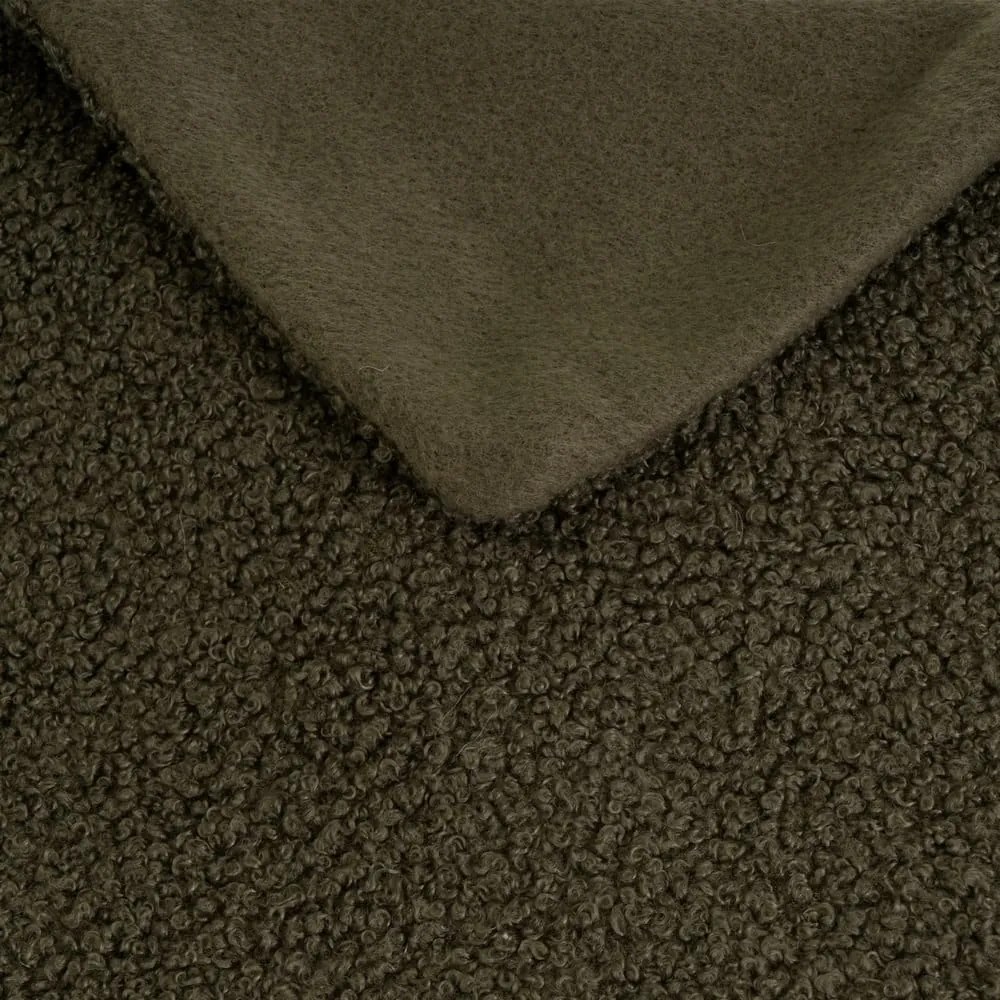 Зелено одеяло от шерпа 130x160 cm Sherpa Bouclé – Casa Selección