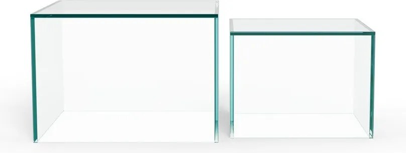 Стъклени масички за кафе в комплект 2 бр. 50x50 cm Dice – Actona