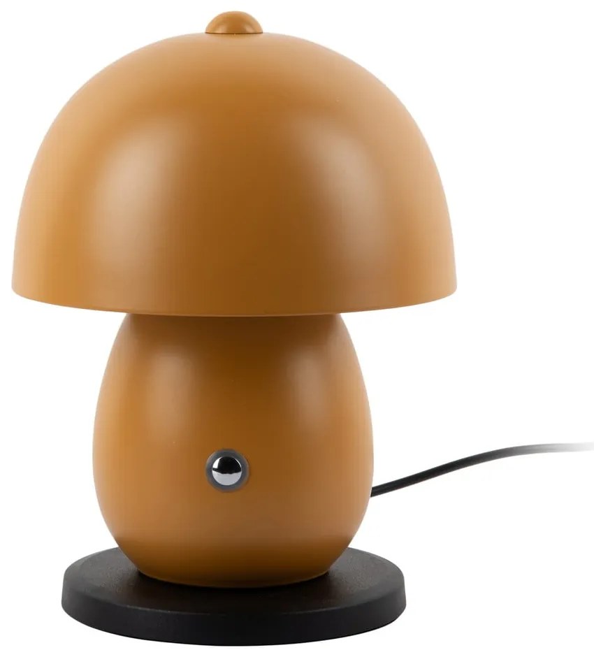 LED настолна лампа в цвят жълта охра с метален абажур (височина 18 cm) Mono LED – Leitmotiv