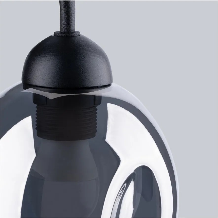 Черна стенна лампа ø 25 cm Garten – Sollux