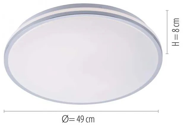 LED ПЛАФОНИЕРА IP44 22W 1650LM 3000K