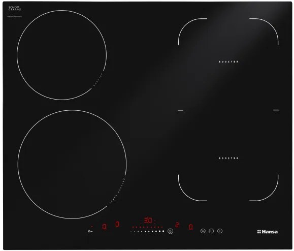 Индукционен плот Hansa BHI68668, Сензорно управление, 4 нагревателни зони