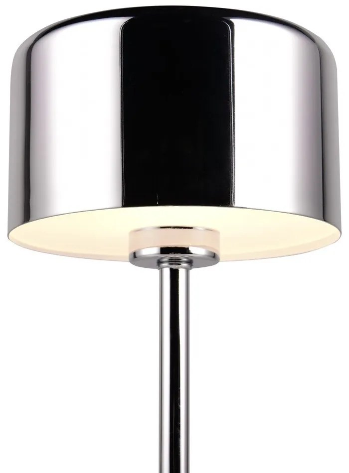 LED настолна лампа с възможност за димиране в лъскаво сребро (височина 30 cm) Jeff - Trio