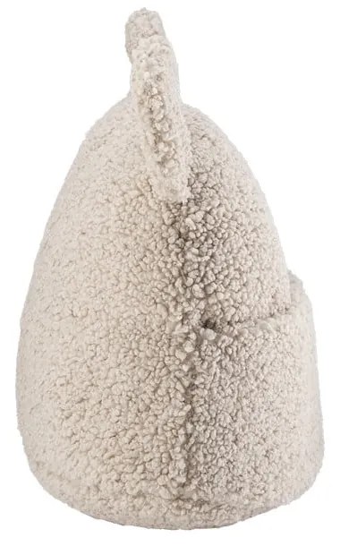 Светлокафява детска възглавница за диван от букле Teddy Pouch – Wigiwama