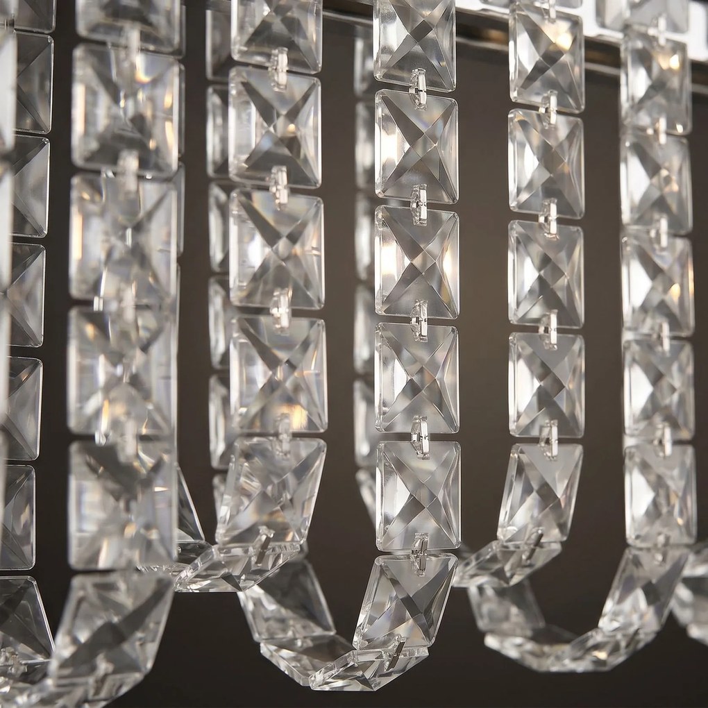 LED кристална висяща лампа SWE073-CP 60cm Chrome