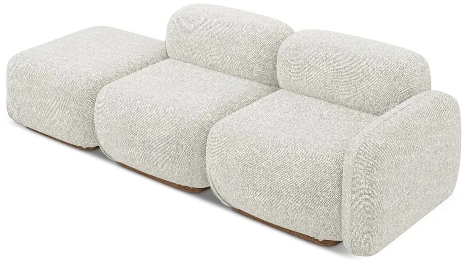 Кремав модулна лежанка (десен ъгъл) Ailani – Makamii