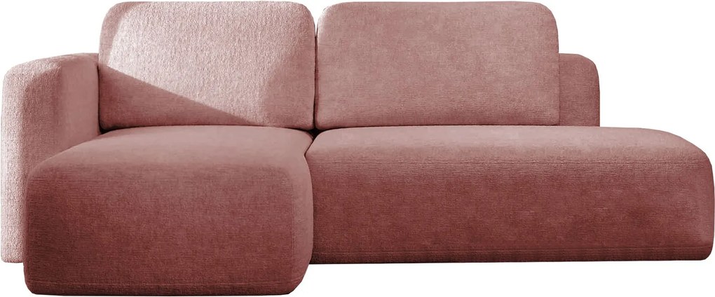 Ъглов диван Cozy-Розово-Ляв