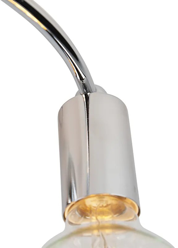 Таванна лампа арт деко хром 4-светлина - Facil