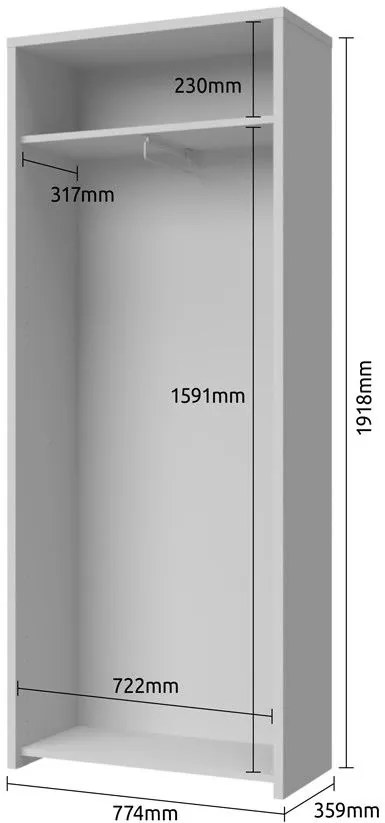 Гардероб Giallo 2D