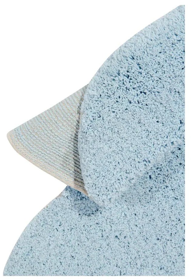 Светлосин ръчно изработен памучен детски килим подходящ за пране 70x100 cm Mini Dream – Lorena Canals