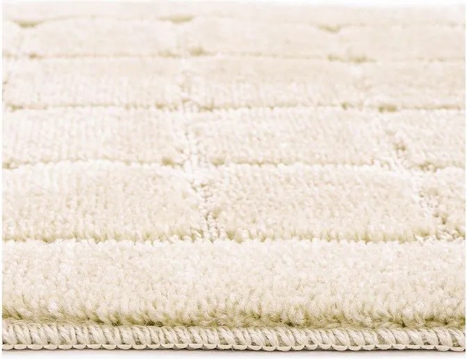 Кремави килими за баня в комплект 2 бр. 50x80 cm Kareli – Foutastic