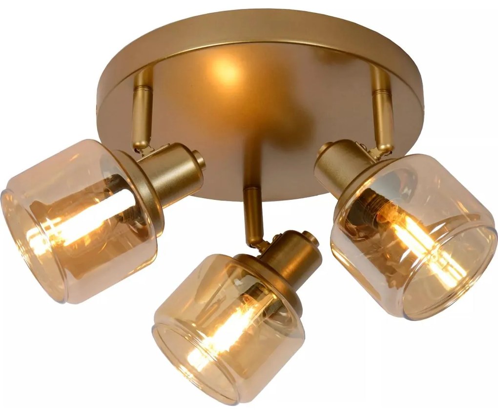 Lucide 77979/13/02 - Спот BJORN 3xE14/40W/230V златист