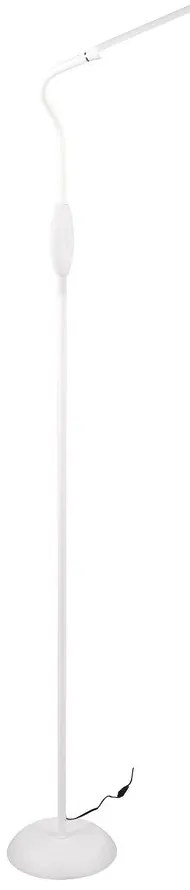 Бяла LED подова лампа (височина 145 cm) Toro - Trio