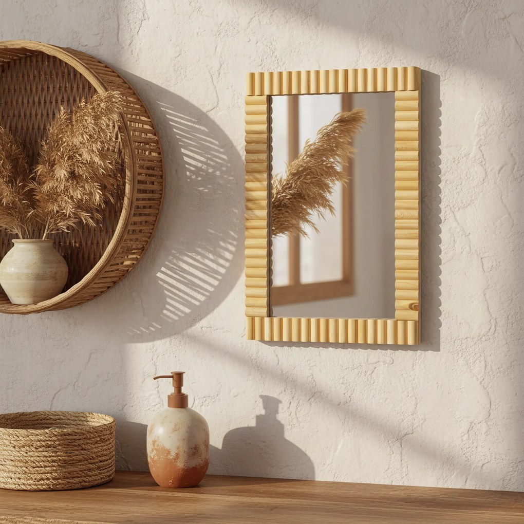 Бохо стенно огледало 55CM KLNA-MR01