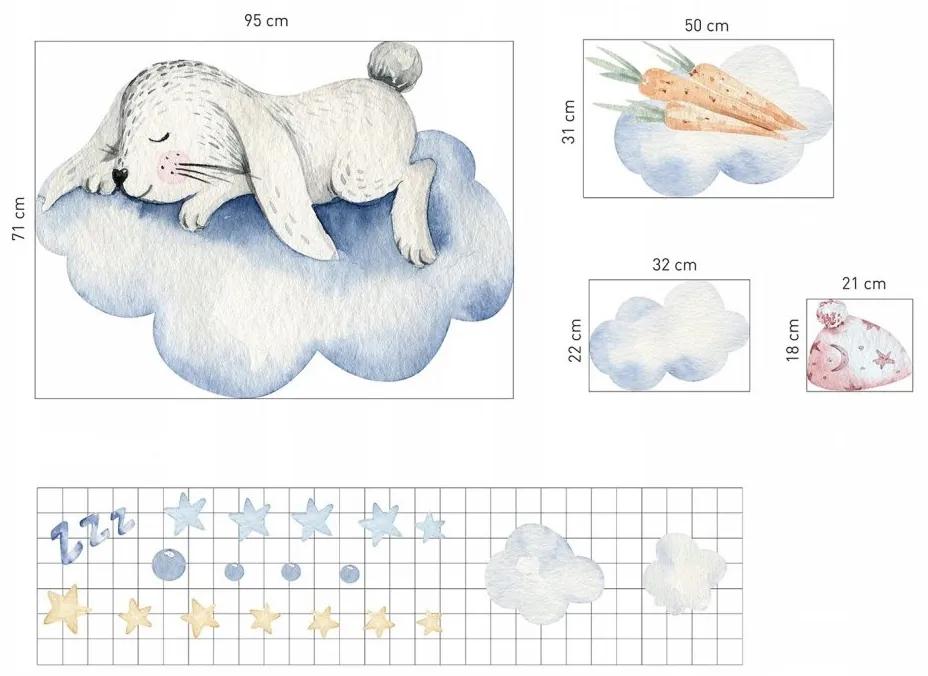 Декоративни стикери за стена Спящо зайче