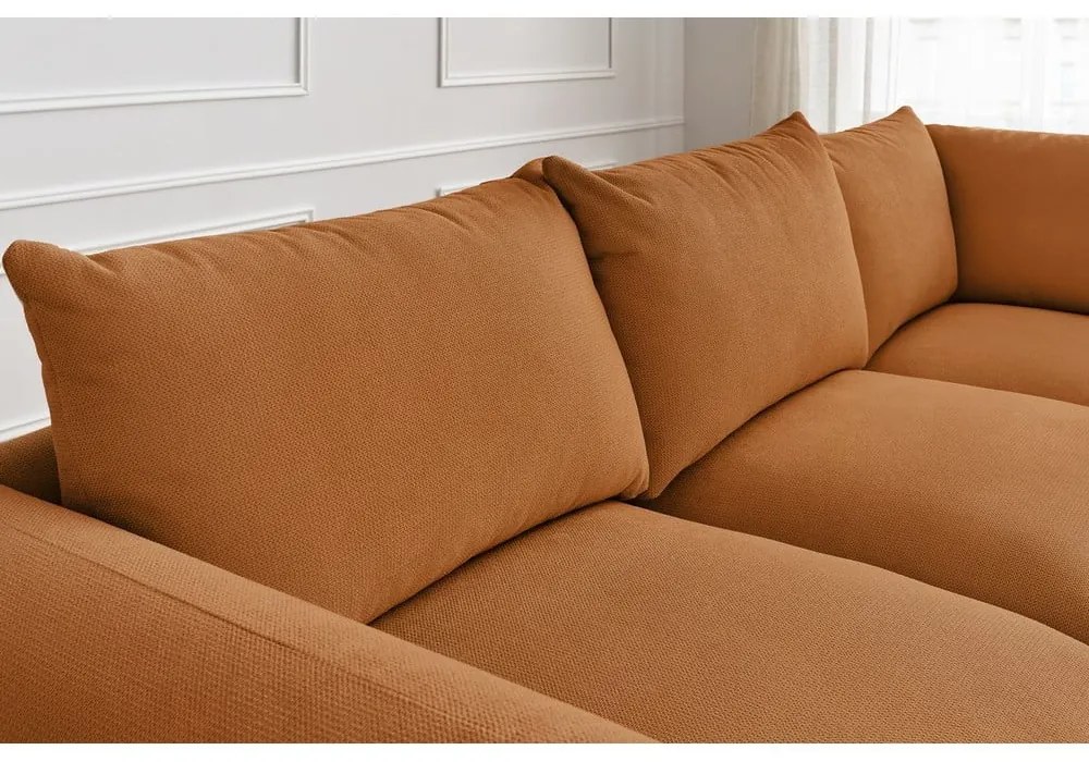 Оранжев ъглов диван Ernest – Bobochic Paris