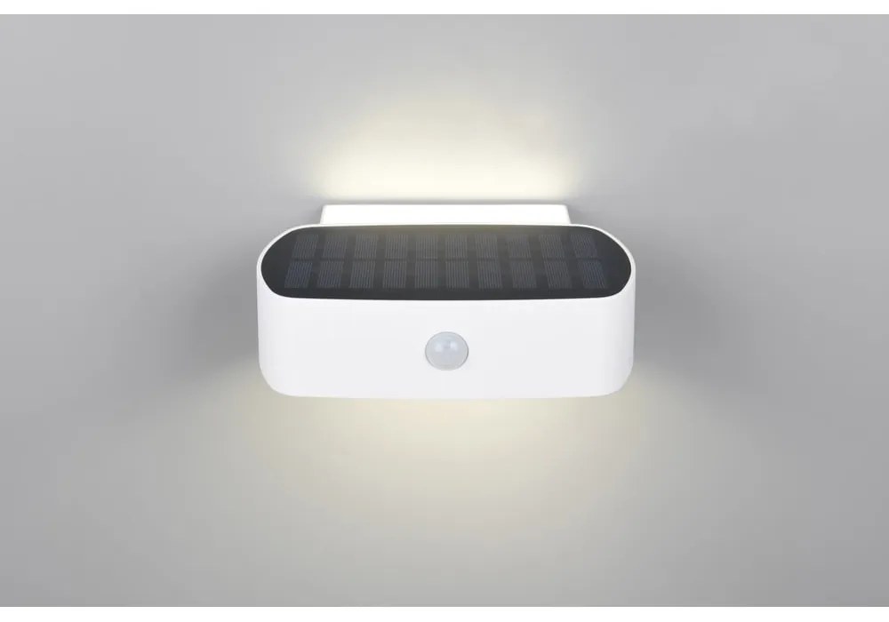 LED стенно външно осветително тяло със соларен панел (височина 6 cm) Bilbao – Trio