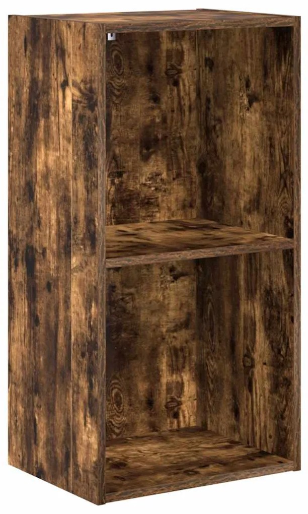 857862 vidaXL Библиотека, опушен дъб, 40x30x77 см, инженерно дърво