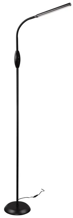 Черна LED подова лампа (височина 145 cm) Toro - Trio