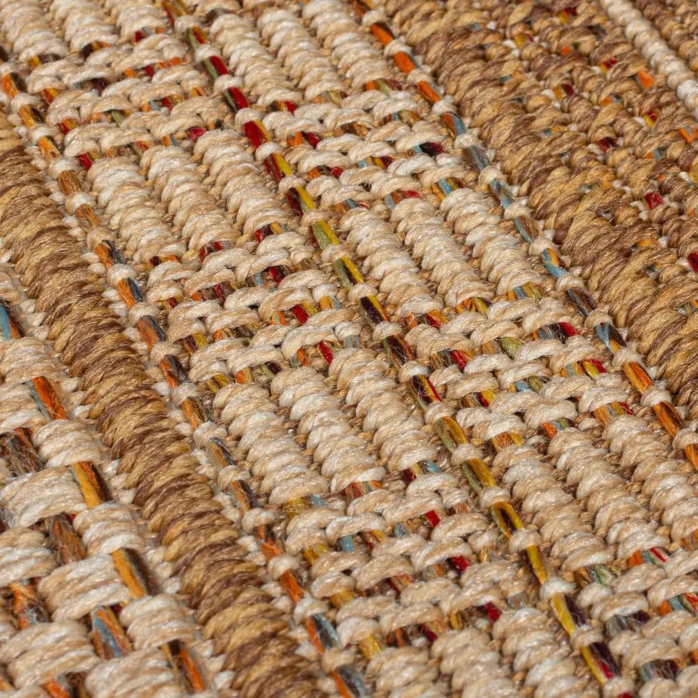 Външен килим в естествен цвят 160x230 cm Farah Stripe – Flair Rugs