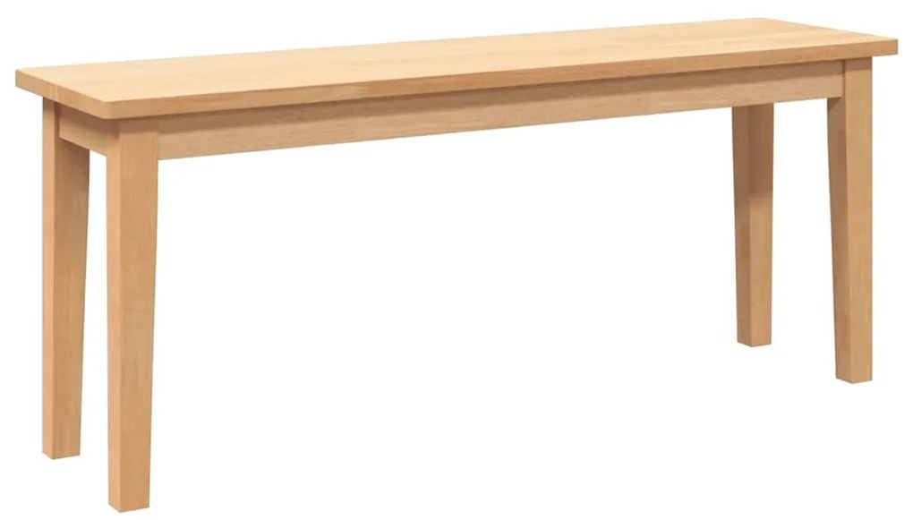 4102604 vidaXL Пейка 110 cm Масивна дървесина Гума