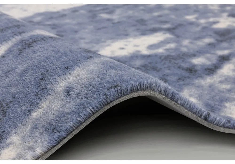 Син вълнен килим 200x300 cm Albo - Agnella
