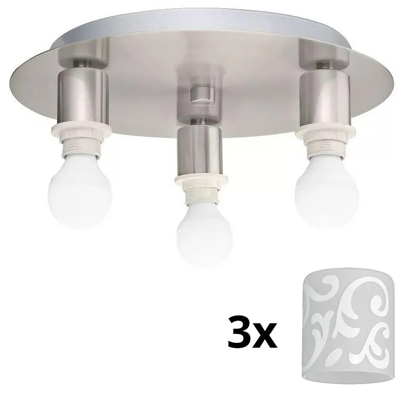 Eglo - LED Плафониера MY CHOICE 3xE14/4W/230V хром/бял