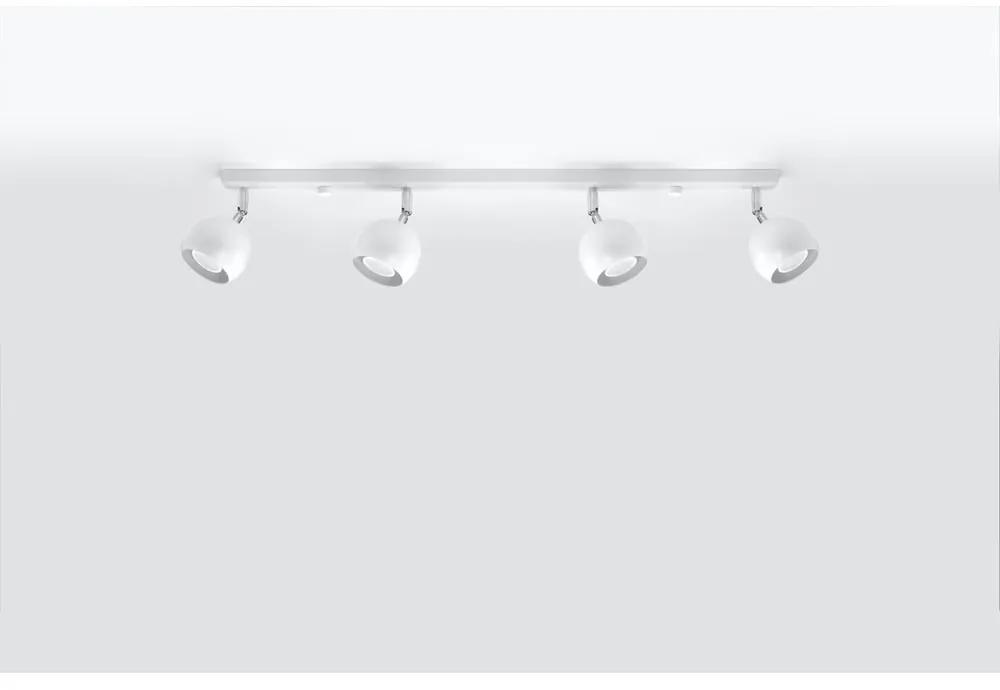 Бяла лампа за таван , дължина 80 cm Ollo - Nice Lamps