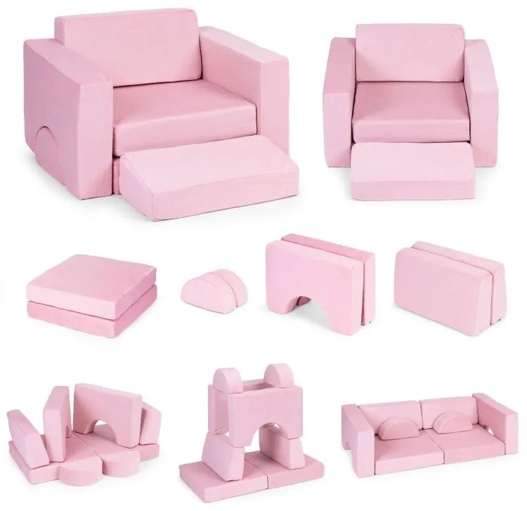 Детски модулен диван - 8 части, различни цветове
