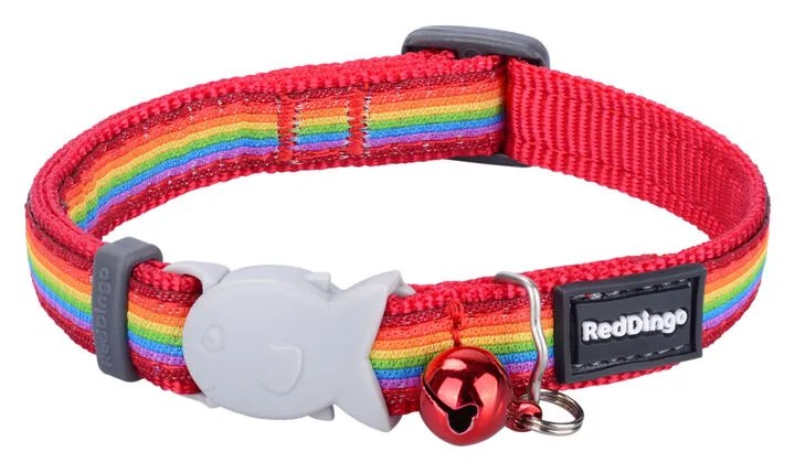 Кучешки Нашийник Red Dingo STYLE RAINBOW 31-47 cm