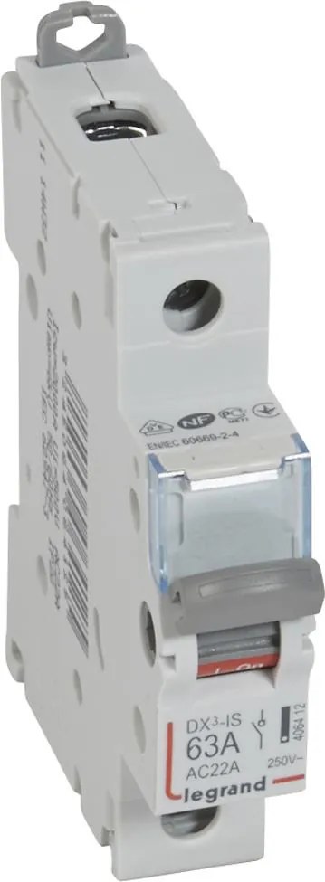 Legrand Товаров прекъсвач /шалтер/ DX3-IS 63A 1P 1 мод.  - 406412