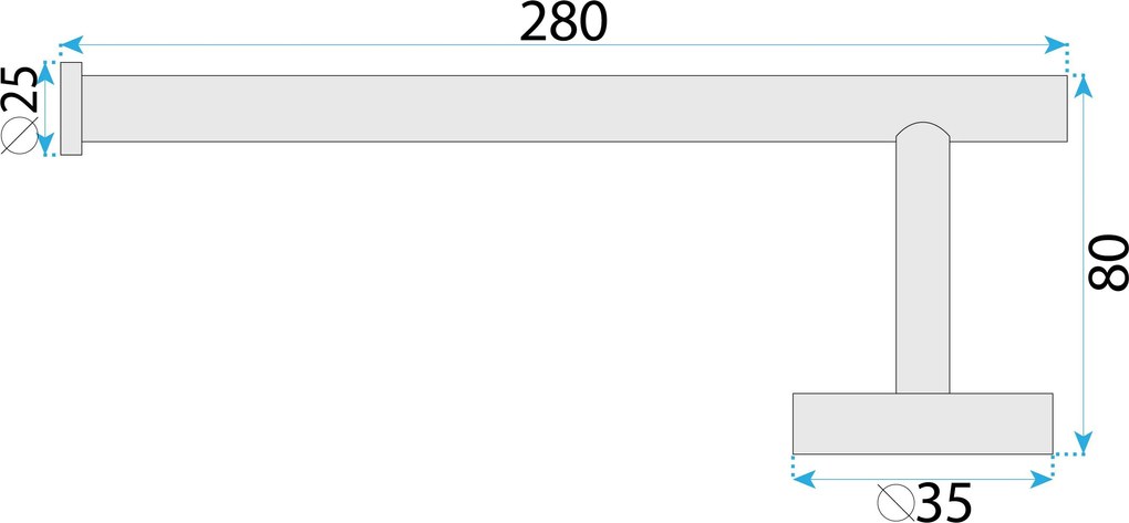 Закачалка за баня 39106 ORI Brush Copper