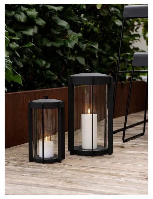 Черен LED фенер с USB (височина 25 cm) Firefly – Zone