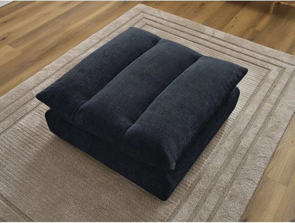 Тъмносиня шенилова табуретка Neil – Bobochic Paris