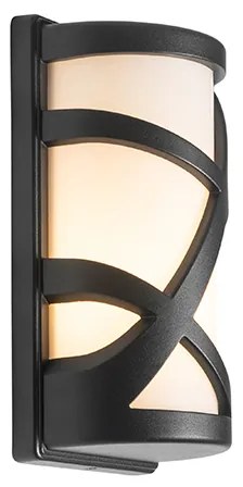 Модерна външна стенна лампа черна IP44 - Suzie