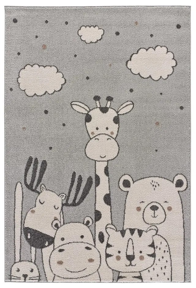 Светлосив детски килим 120x170 cm Beats - Universal
