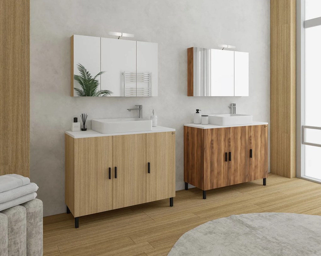 Комплект за баня Drop Roma 100 II-Светъл естествен цвят