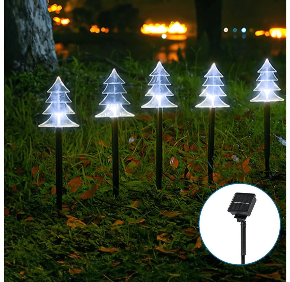 Aigostar LED соларна коледна лампа LED/0,054W/1,2V 1m IP65 студена бяла