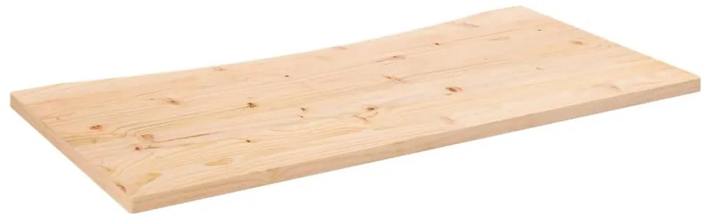 824435 vidaXL Плот за бюро, 110x55x2,5 см, борово дърво масив